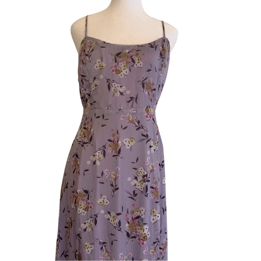Purple Floral Maxi Dress by Fate size XL